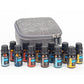 NEOZENSE Aromatherapy Citrus & Spice - 100% Pure Essential Oil Set 12 Pack/10 ml, "Including" a Gray Hard Shell Carrying Case - Frankincense, Cinnamon, Lemon, Ginger, Cedarwood, Myrrh, and More